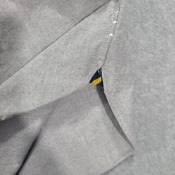 Ralph Lauren Mens Large Button Down Shirt LS Gray Flesh Pony - Picture 5 of 14